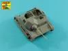 Aber Models 20mm gun barrel with prototype muzzle brake for nkm wz.38 FK-A used on TKS Tankette - 20 mm-es nkm wz.38 FK-A gépágyúcső prototípus csőszájfékkel – TKS kisharckocsihoz