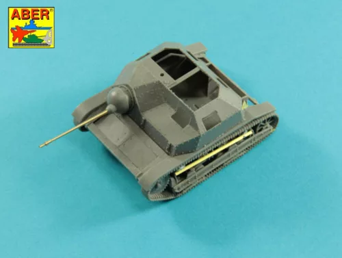 Aber Models 20mm gun barrel with prototype muzzle brake for nkm wz.38 FK-A used on TKS Tankette - 20 mm-es nkm wz.38 FK-A gépágyúcső prototípus csőszájfékkel – TKS kisharckocsihoz