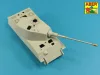 Aber Models Barrel KwK 43 L/71 8,8cm for Tiger II (Henschel) for HobbyBoss - német 8,8 cm-es KwK 43 L/71 lövegcső