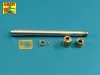 Aber Models 150mm Barrel with muzzle brake for German E-100 Heavy Tank Krupp Turret - német E-100 nehéz harckocsi Krupp torony – 150 mm-es csőszájfékkel szerelt lövegcső