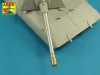 Aber Models 150mm Barrel with muzzle brake for German E-100 Heavy Tank Krupp Turret - német E-100 nehéz harckocsi Krupp torony – 150 mm-es csőszájfékkel szerelt lövegcső