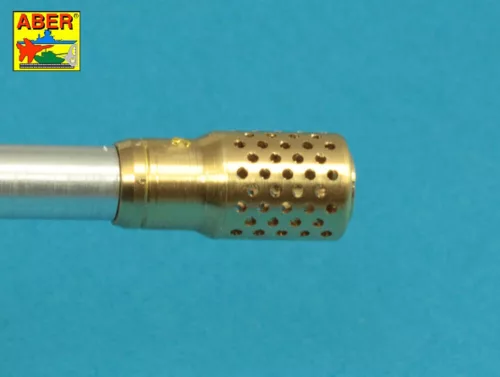Aber Models 150mm Barrel with muzzle brake for German E-100 Heavy Tank Krupp Turret - német E-100 nehéz harckocsi Krupp torony – 150 mm-es csőszájfékkel szerelt lövegcső