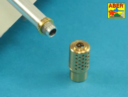 Aber Models 150mm Barrel with muzzle brake for German E-100 Heavy Tank Krupp Turret - német E-100 nehéz harckocsi Krupp torony – 150 mm-es csőszájfékkel szerelt lövegcső