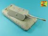 Aber Models Set of barrels for German Heavy tank E-100 (Dragon) 15cm & 7,5cm - lövegcső