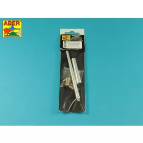   Aber Models Barrel with muzzle brake for German Krupp 12,8cm PAK 44 Anti-Tank Gun (Great Wall) - német Krupp 12,8 cm-es PAK 44 páncéltörő ágyú (Great Wall) – csőszájfékkel szerelt lövegcső