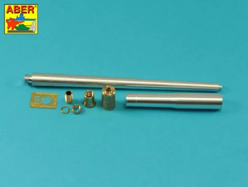 Aber Models Barrel with muzzle brake for German Krupp 12,8cm PAK 44 Anti-Tank Gun (Great Wall) - német Krupp 12,8 cm-es PAK 44 páncéltörő ágyú (Great Wall) – csőszájfékkel szerelt lövegcső