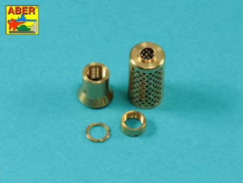 Aber Models Barrel with muzzle brake for German Krupp 12,8cm PAK 44 Anti-Tank Gun (Great Wall) - német Krupp 12,8 cm-es PAK 44 páncéltörő ágyú (Great Wall) – csőszájfékkel szerelt lövegcső