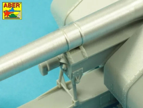Aber Models Barrel with muzzle brake for German Krupp 12,8cm PAK 44 Anti-Tank Gun (Great Wall) - német Krupp 12,8 cm-es PAK 44 páncéltörő ágyú (Great Wall) – csőszájfékkel szerelt lövegcső