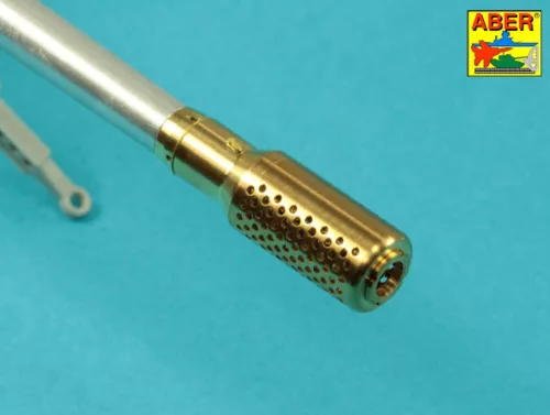 Aber Models Barrel with muzzle brake for German Krupp 12,8cm PAK 44 Anti-Tank Gun (Great Wall) - német Krupp 12,8 cm-es PAK 44 páncéltörő ágyú (Great Wall) – csőszájfékkel szerelt lövegcső