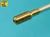 Aber Models Barrel with muzzle brake for German Krupp 12,8cm PAK 44 Anti-Tank Gun (Great Wall) - német Krupp 12,8 cm-es PAK 44 páncéltörő ágyú (Great Wall) – csőszájfékkel szerelt lövegcső