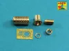 Aber Models Muzzle brake fit to barrel for Krupp 12,8cm PAK 44 Anti-Tank Gun (Trumpeter) - Krupp 12,8 cm-es PaK 44 páncéltörő löveg – csőszájfék és lövegcső