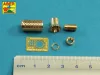 Aber Models Muzzle brake fit to barrel for Krupp 12,8cm PAK 44 Anti-Tank Gun (Trumpeter) - Krupp 12,8 cm-es PaK 44 páncéltörő löveg – csőszájfék és lövegcső