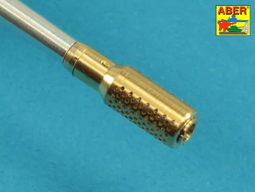 Aber Models Muzzle brake fit to barrel for Krupp 12,8cm PAK 44 Anti-Tank Gun (Trumpeter) - Krupp 12,8 cm-es PaK 44 páncéltörő löveg – csőszájfék és lövegcső