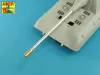 Aber Models 170mm A/T gun barrel for German Jagdpanzer E-100 (Amusing) - német Jagdpanzer E-100 (Amusing) – 170 mm-es A/T lövegcső