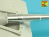 Aber Models 170mm A/T gun barrel for German Jagdpanzer E-100 (Trumpeter) - német Jagdpanzer E-100 – 170 mm-es A/T lövegcső