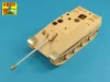 Aber Models German 8,8cm One part Pak 43/3 L/71 barrel for Jagdpanther Ausf G1 early - német 8,8 cm-es egyrészes Pak 43/3 L/71 lövegcső