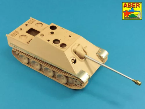 Aber Models German 8,8cm One part Pak 43/3 L/71 barrel for Jagdpanther Ausf G1 early - német 8,8 cm-es egyrészes Pak 43/3 L/71 lövegcső