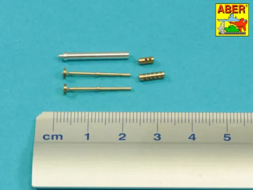 Aber Models Armament for French Light Armored Car AML-60-7, barrel for 7.62mm Machine guns x 2 pcs. 90mm mortar - francia AML-60-7 könnyű páncélautó – 2 db 7,62 mm-es géppuskacső és 90 mm-es aknavetőcső