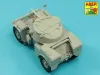 Aber Models Armament for French Light Armored Car AML-60-7, barrel for 7.62mm Machine guns x 2 pcs. 90mm mortar - francia AML-60-7 könnyű páncélautó – 2 db 7,62 mm-es géppuskacső és 90 mm-es aknavetőcső