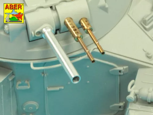 Aber Models Armament for French Light Armored Car AML-60-7, barrel for 7.62mm Machine guns x 2 pcs. 90mm mortar - francia AML-60-7 könnyű páncélautó – 2 db 7,62 mm-es géppuskacső és 90 mm-es aknavetőcső