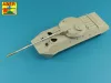 Aber Models 85mm 2A62 Barrem for Soviet 2S14 Zhalo-S A/T Gun - szovjet 2S14 Zhalo-S páncéltörő ágyú – 85 mm-es 2A62 lövegcső