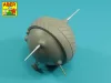 Aber Models szovjet Sharotank gömbharckocsi – fegyverzet: 2×37 mm-es löveg és 2×12,7 mm-es DShK M36 géppuska
