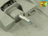 Aber Models 7,5cm KwK 37 L/24 barrel for German Stug. III 0-Series - német Stug. III 0-sorozat – 7,5 cm-es KwK 37 L/24 lövegcső