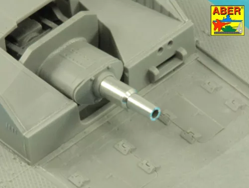 Aber Models 7,5cm KwK 37 L/24 barrel for German Stug. III 0-Series - német Stug. III 0-sorozat – 7,5 cm-es KwK 37 L/24 lövegcső