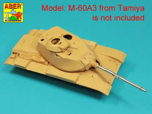 Aber Models 105 mm M-68 barrel with thermal shroud for M60A3 Tank - 105 mm-es M68 lövegcső hővédő köpennyel – M60A3 harckocsihoz