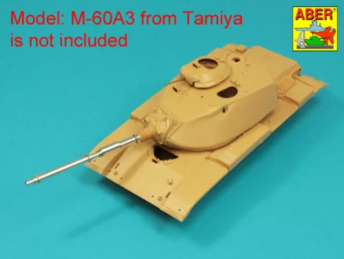 Aber Models 105 mm M-68 barrel with thermal shroud for M60A3 Tank - 105 mm-es M68 lövegcső hővédő köpennyel – M60A3 harckocsihoz