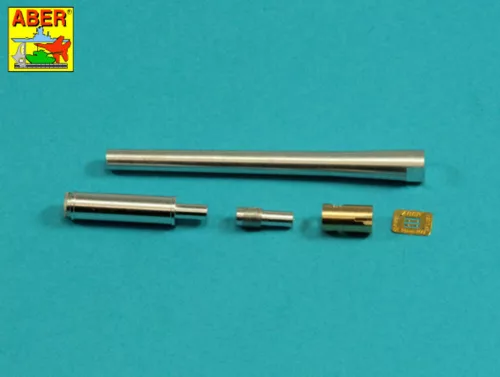 Aber Models 90 mm-es M36 harckocsi-lövegcső hengeres csőszájfékkel, lövegpajzsburkolat nélkül – M47 Pattonhoz