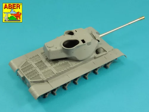 Aber Models 90 mm-es M36 harckocsi-lövegcső hengeres csőszájfékkel, lövegpajzsburkolat nélkül – M47 Pattonhoz