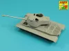 Aber Models 90 mm-es M36 harckocsi-lövegcső hengeres csőszájfékkel, lövegpajzsburkolat nélkül – M47 Pattonhoz