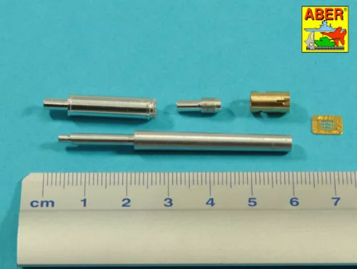 Aber Models 90 mm-es M36 harckocsi-lövegcső hengeres csőszájfékkel és lövegpajzsburkolattal – M47 Pattonhoz