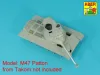 Aber Models 90 mm-es M36 harckocsi-lövegcső T alakú csőszájfékkel és lövegpajzsburkolattal – M47/M48A1 Pattonhoz
