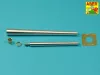 Aber Models British 120mm L1A1 barrel for FV214 Super Conqueror Mark I - brit 120 mm-es L1A1 lövegcső