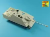 Aber Models Jagdpanther Ausf G1 késői és G2 – német 8,8 cm-es kétrészes Pak 43/3 L/71 lövegcső