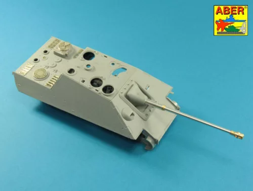 Aber Models Jagdpanther Ausf G1 késői és G2 – német 8,8 cm-es kétrészes Pak 43/3 L/71 lövegcső