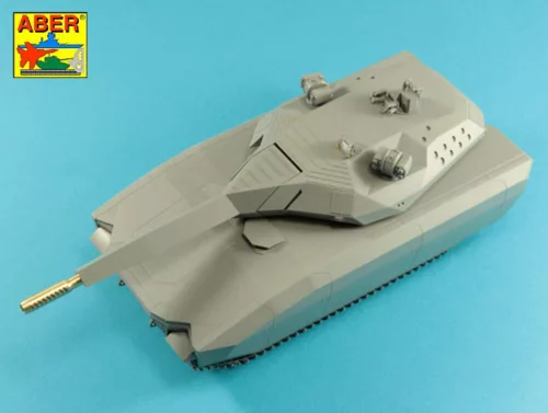 Aber Models 105mm Barrel for Polish concept tank PL-01 - 105 mm-es lövegcső – lengyel PL-01 koncepcióharckocsihoz
