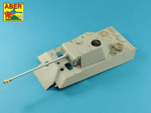 Aber Models 7,5 cm barrel with muzzle brake for Panther Ausf.G (Takom) - 7,5 cm-es csőszájfékkel szerelt lövegcső