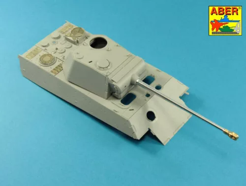 Aber Models 7,5 cm barrel with muzzle brake for Panther Ausf.G (Takom) - 7,5 cm-es csőszájfékkel szerelt lövegcső