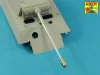 Aber Models 7,5 cm barrel with muzzle brake for Panther Ausf.G (Takom) - 7,5 cm-es csőszájfékkel szerelt lövegcső
