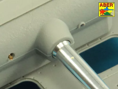 Aber Models 7,5 cm barrel with muzzle brake for Panther Ausf.G (Takom) - 7,5 cm-es csőszájfékkel szerelt lövegcső