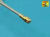 Aber Models 7,5 cm barrel with muzzle brake for Panther Ausf.G (Takom) - 7,5 cm-es csőszájfékkel szerelt lövegcső