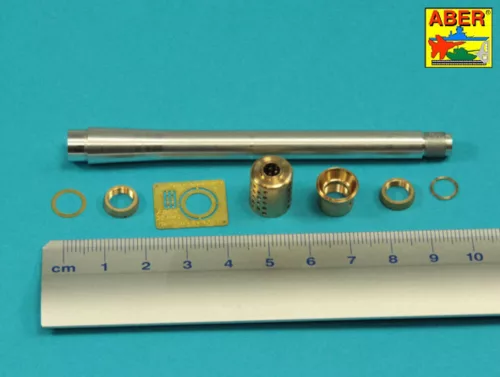 Aber Models 150mm Barrel with muzzle brake for German Pz.Kpfw. VII VK 7201 (K) - német Pz.Kpfw. VII VK 7201 (K) – 150 mm-es csőszájfékkel szerelt lövegcső