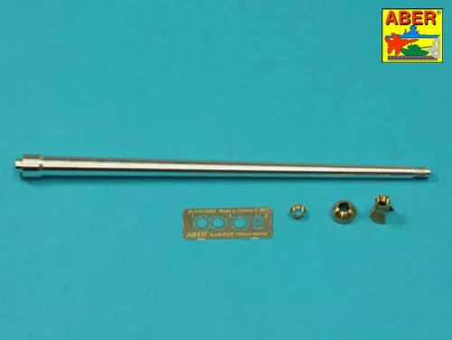 Aber Models 7,5 cm-es lövegcső egykamrás csőszájfékkel – Tiger I Ausf. H2 Dragon maketthez
