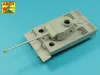 Aber Models 7,5 cm-es lövegcső egykamrás csőszájfékkel – Tiger I Ausf. H2 Dragon maketthez