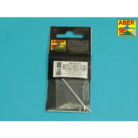   Aber Models brit Mk.IIA/A10 Mk.IA és Mk.I/A9 cirkálóharckocsik – 40 mm-es 2 fontos lövegcső és 2 db Besa géppuskacső