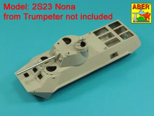 Aber Models 120mm 2A60 barrel for Russian 2S23 Nona - orosz 2S23 Nona – 120 mm-es 2A60 lövegcső