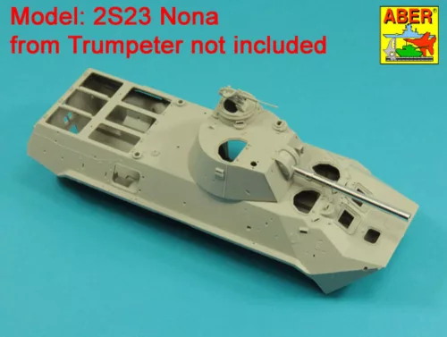 Aber Models 120mm 2A60 barrel for Russian 2S23 Nona - orosz 2S23 Nona – 120 mm-es 2A60 lövegcső